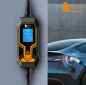 Preview: E-Auto Ladegerät, mobile Wallbox, mit großem Display, 5 m Länge, 11 KW, Typ 2, für Kraftsteckdosen, rote CEE Dose, inklusive Transporttasche